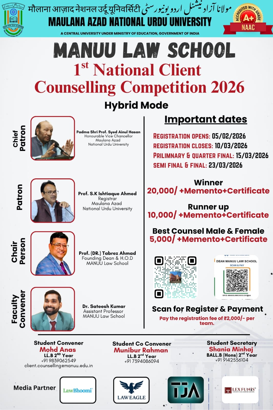 Client Counselling Competition Poster